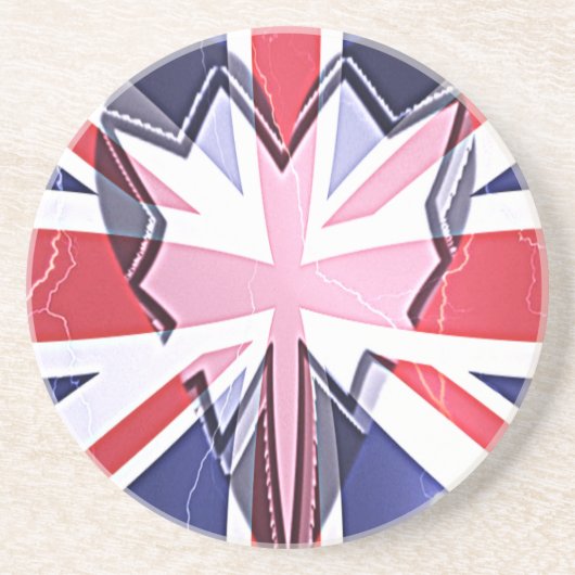 Ich liebe UK Untersetzer (Vorne)