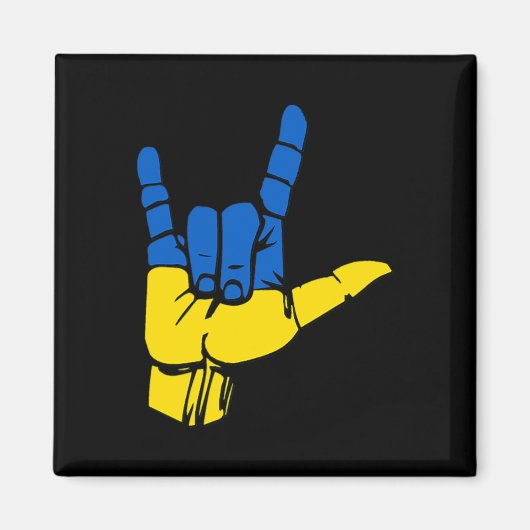 Ich liebe Ukraine2 Magnet (Vorne)