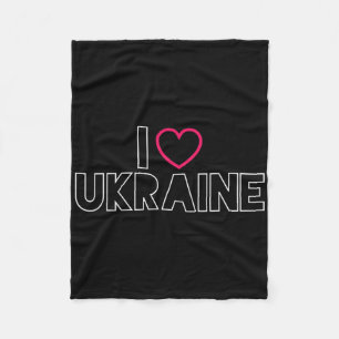 Ich liebe Ukraine Ukrainischer Stolz Byltic Liebe  Fleecedecke
