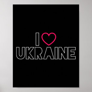 Ich liebe Ukraine Ukrainischer Stolz Byltic Liebe  Poster