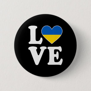 Ich liebe Ukraine X Ukrainisch Ukraine Button