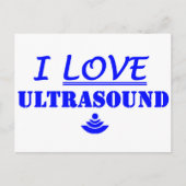 Ich Liebe Ultrasound! Postkarte (Vorderseite)