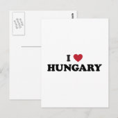 Ich liebe Ungarn Postkarte (Vorne/Hinten)
