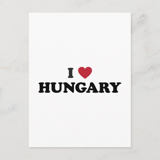 Ich liebe Ungarn Postkarte (Vorderseite)