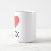 Ich liebe Unix Kaffeetasse (Mittel)