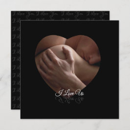 Ich Liebe uns Grußkarte