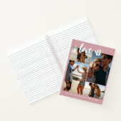 Ich Liebe uns Script Foto Collage Rosa und Weiß Notizblock (Innenseite)