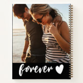 Ich Liebe uns Script Foto Collage Schwarz und Weiß Notizblock (Rückseite)