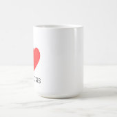 Ich liebe Urlaube Kaffeetasse (Mittel)