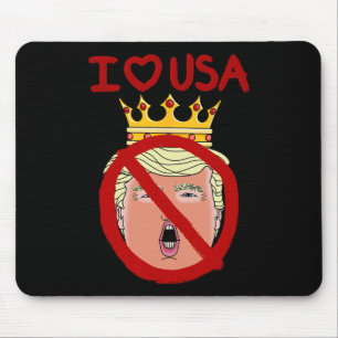 Ich liebe USA Anti Trump 2024  Mousepad