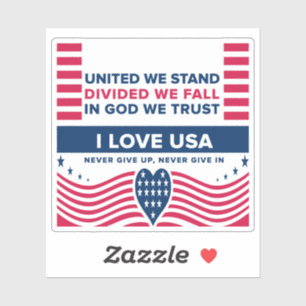 ICH LIEBE USA AUFKLEBER