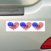 Ich Liebe USA Herz Autoaufkleber (Auf Auto)