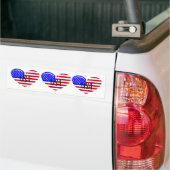 Ich Liebe USA Herz Autoaufkleber (Auf Lkw)