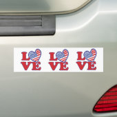 Ich Liebe USA Herz Autoaufkleber (Auf Auto)