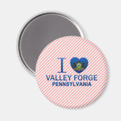 Ich liebe Valley Forge, PA Magnet (Vorderseite/Rückseite)