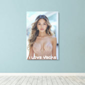 ICH LIEBE VEGAS LEINWANDDRUCK (Insitu (Holzboden))
