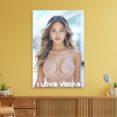 ICH LIEBE VEGAS LEINWANDDRUCK (Insitu (Wohnzimmer))