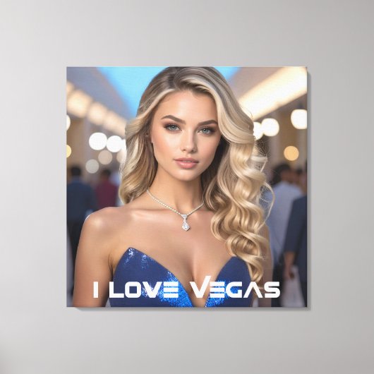 ICH LIEBE VEGAS LEINWANDDRUCK (Vorderseite)
