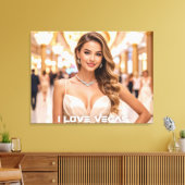 ICH LIEBE VEGAS LEINWANDDRUCK (Insitu (Wohnzimmer))