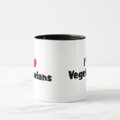 Ich liebe Vegetarier Tasse (Zentrum)