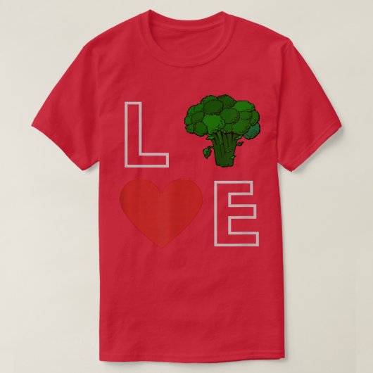 Ich Liebe Veggie, Vegetarier, grün T-Shirt (Design vorne)