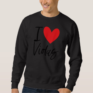 Ich liebe Veilchen Blumen Jahreszeiten Violett Lil Sweatshirt