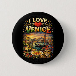 Ich liebe Venedig Button