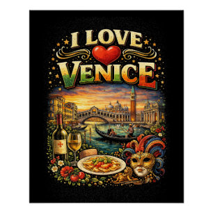 Ich liebe Venedig Poster