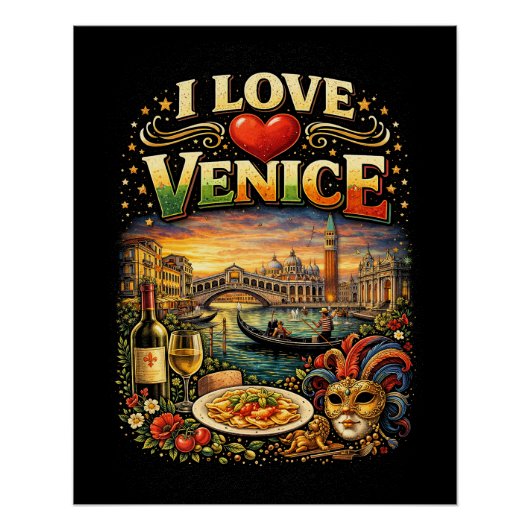 Ich liebe Venedig Poster (Vorderseite)