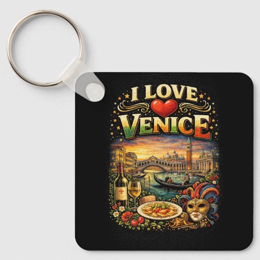 Ich liebe Venedig Schlüsselanhänger (Vorderseite)