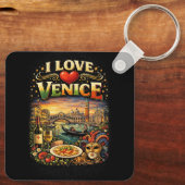 Ich liebe Venedig Schlüsselanhänger (Rückseite)