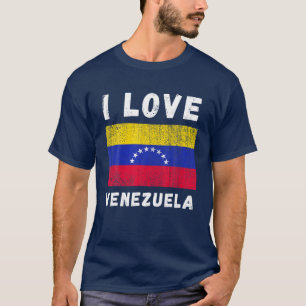 Ich liebe Venezuela Ich liebe venezolanische Famil T-Shirt