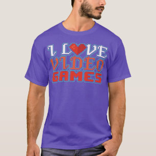 Ich liebe Videospiele Geschenk Premium T-Shirt
