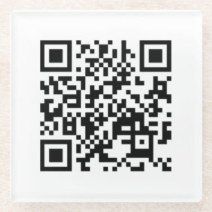 Ich liebe Vietnam (Tôi Yêu Việt Nam) Flag QR Code Glasuntersetzer