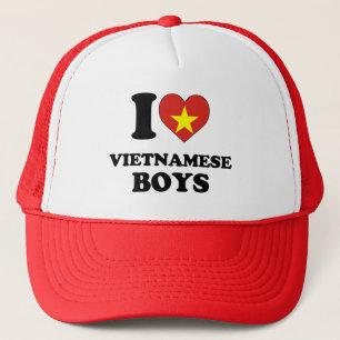 Ich liebe vietnamesische Jungen Truckerkappe