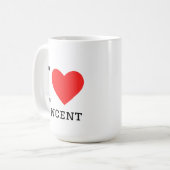 Ich liebe Vincent Kaffeetasse (Vorderseite Links)