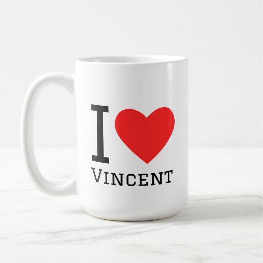 Ich liebe Vincent Kaffeetasse (Links)