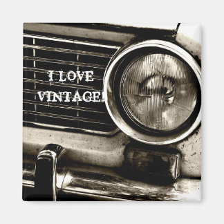 Ich liebe Vintage-Magnet Magnet