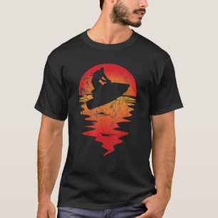Ich liebe Vintage Retro Jetski Lack Wassersport T-Shirt