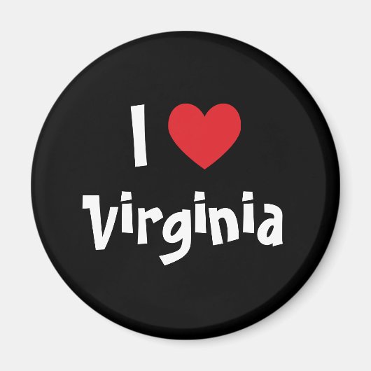 Ich liebe Virginia Magnet (Vorne)