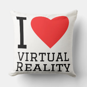 Ich liebe virtuelle Realität Kissen