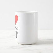 Ich liebe virtuelles Haustier Kaffeetasse (Mittel)
