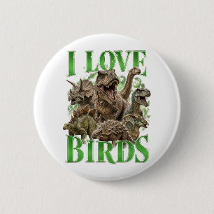 Ich liebe Vögel Button