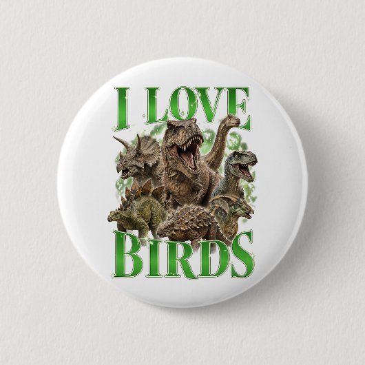 Ich liebe Vögel Button (Vorderseite)