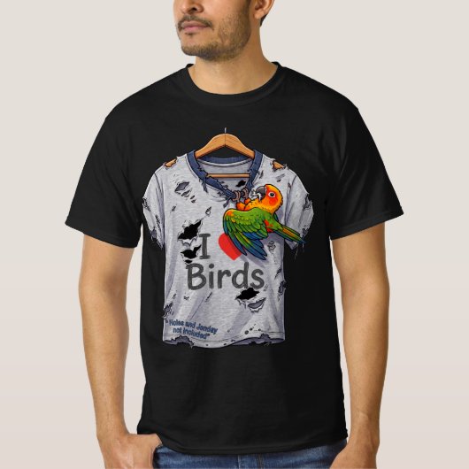 Ich liebe Vögel T-Shirt (Vorderseite)