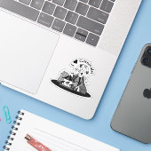 Ich liebe Volksfeste! Aufkleber (Laptop mit iPhone)