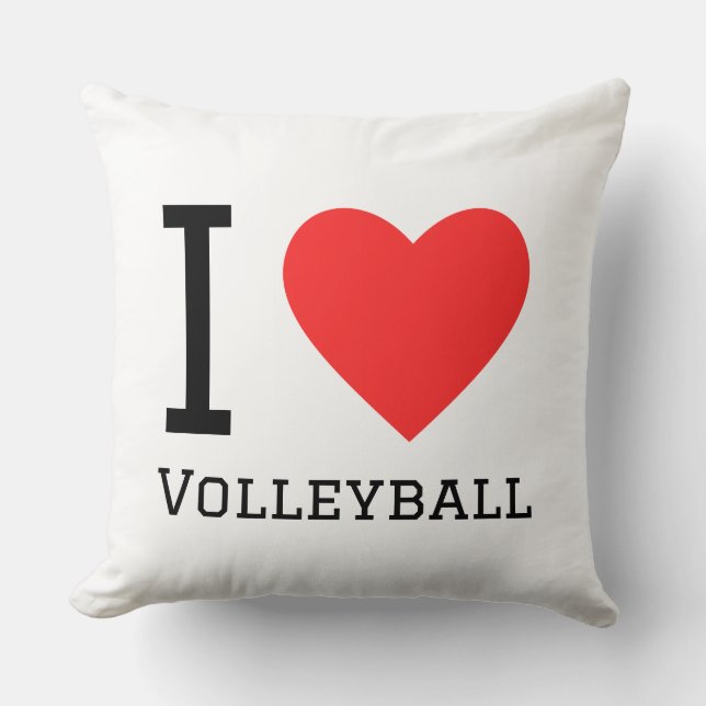 Ich liebe Volleyball  Kissen (Vorderseite)