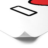 Ich Liebe Volleyball! Poster (Ecke)