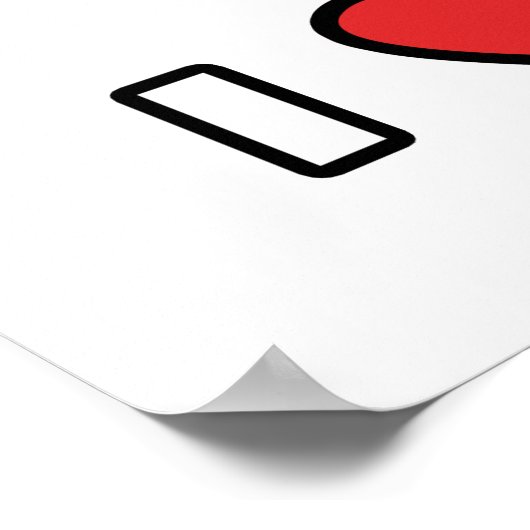 Ich Liebe Volleyball! Poster (Ecke)