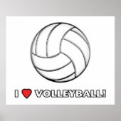 Ich Liebe Volleyball! Poster (Vorne)